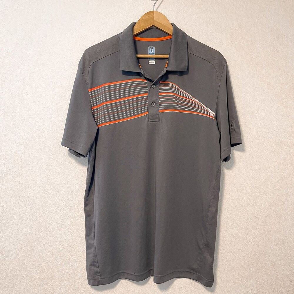 PGA Tour Grey Golf Polo Size XL